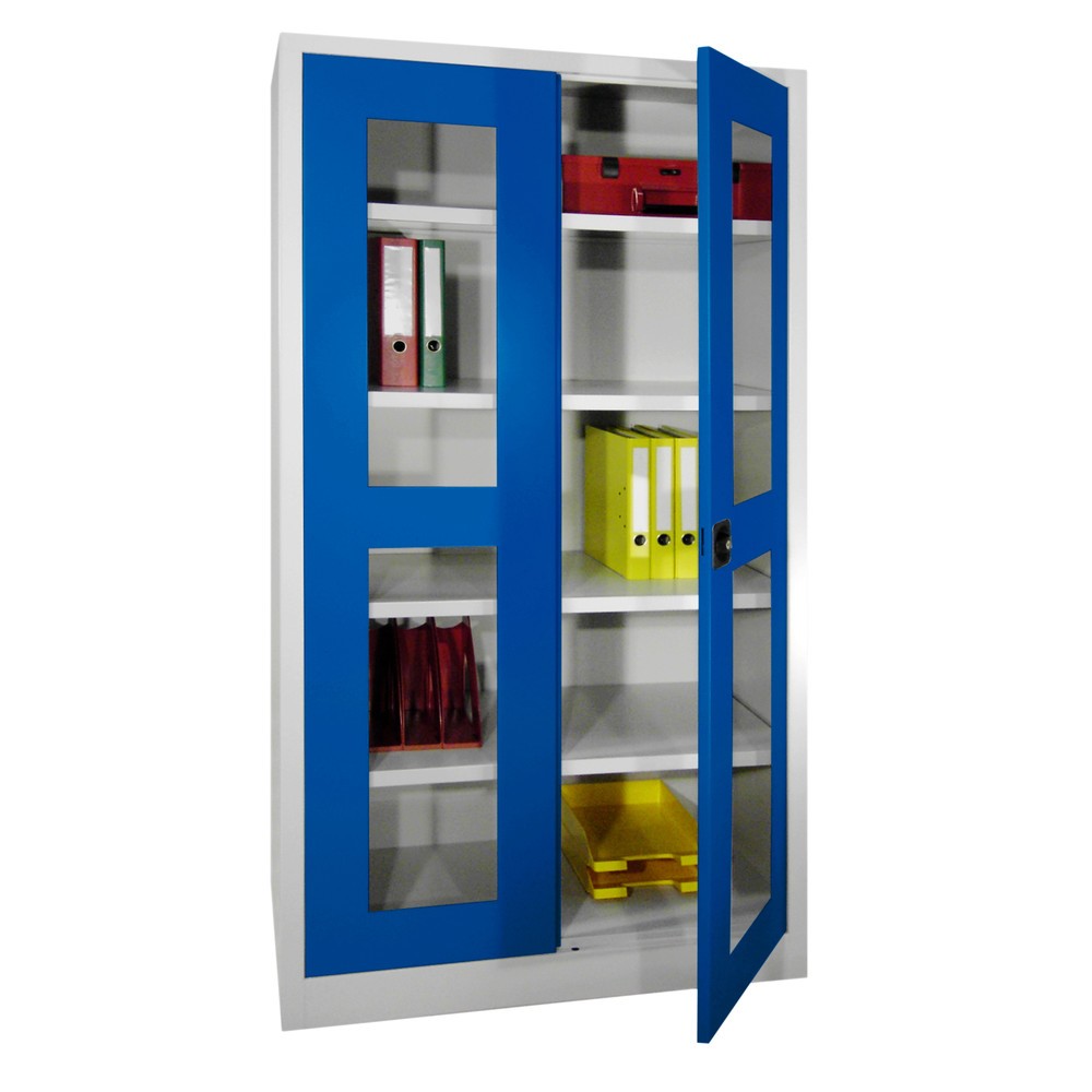Produktabbildung Nr. 4: PAVOY Flügeltürschrank mit Sichtfenstern, HxBxT 1.950 x 640 x 400 mm, reinweiß, reinweiß