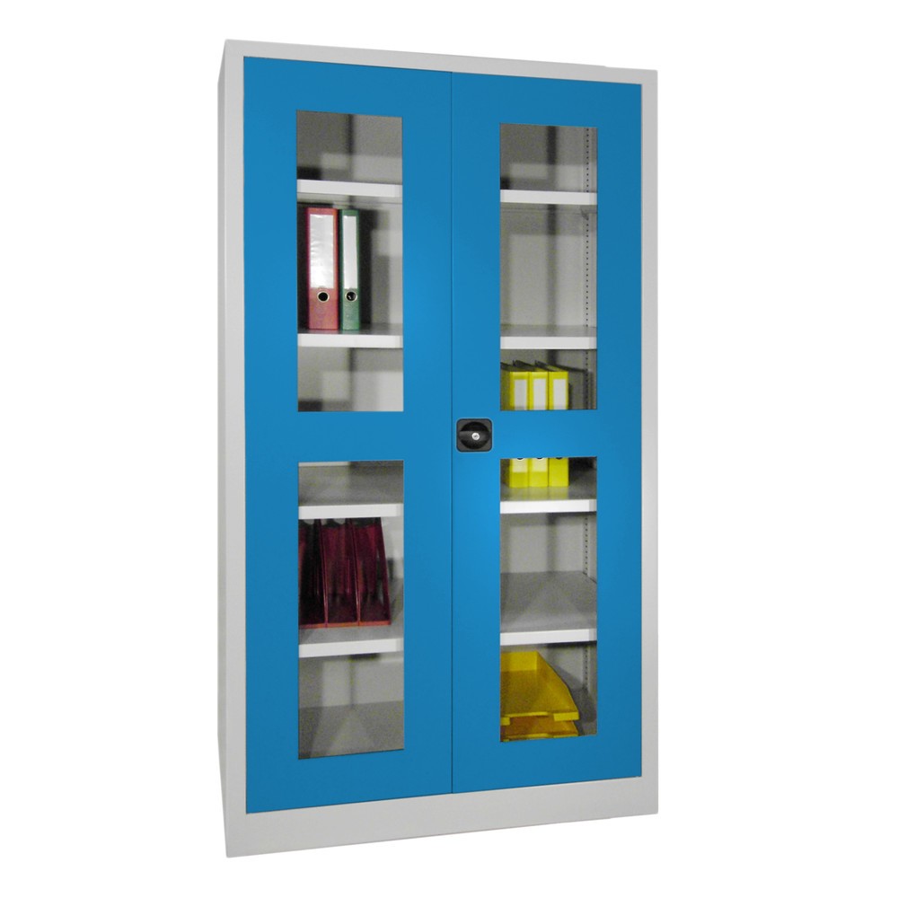 Produktabbildung Nr. 5: PAVOY Flügeltürschrank mit Sichtfenstern, HxBxT 1.950 x 640 x 400 mm, reinweiß, reinweiß