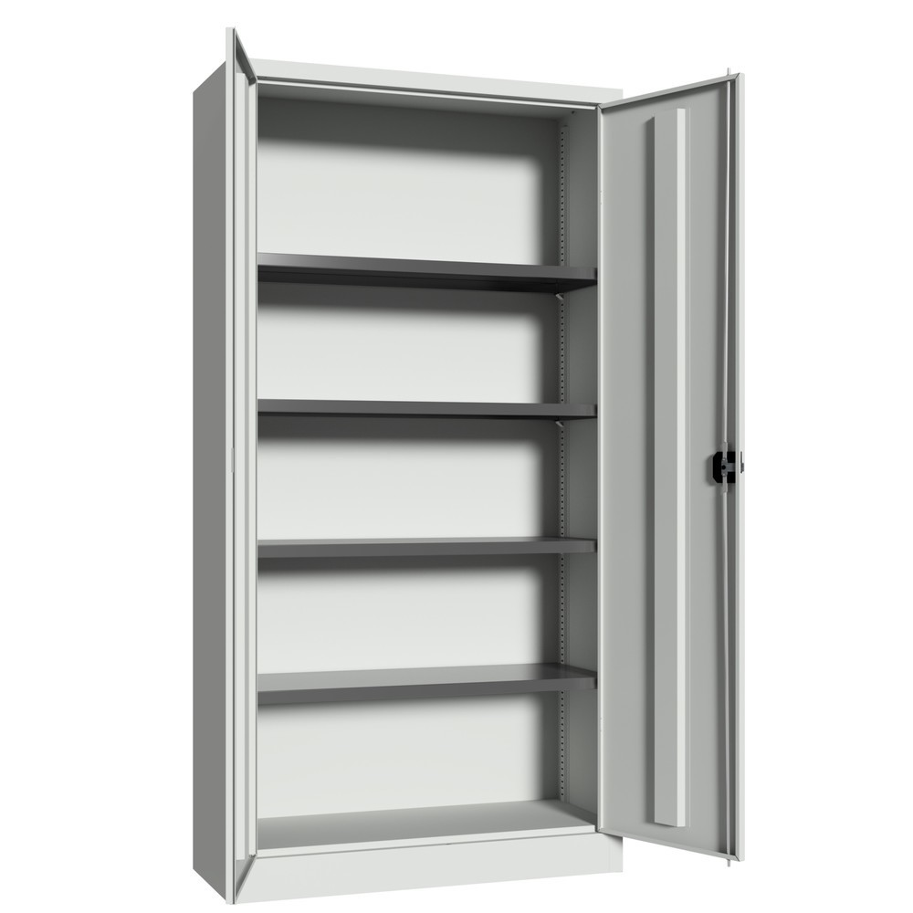 Produktabbildung Nr. 4: PAVOY Großraum-Flügeltürschrank, 4 Fachböden, HxBxT 1.950 x 1.200 x 600 mm, anthrazitgrau, anthrazitgrau