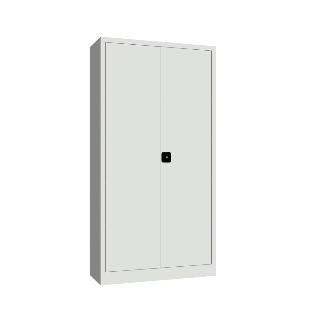 PAVOY Großraum-Flügeltürschrank, 4 Fachböden, HxBxT 1.950 x 1.000 x 400 mm, lichtgrau, lichtgrau Produktabbildung: PAVOY Großraum-Flügeltürschrank, 4 Fachböden, HxBxT 1.950 x 1.000 x 400 mm, lichtgrau, lichtgrau