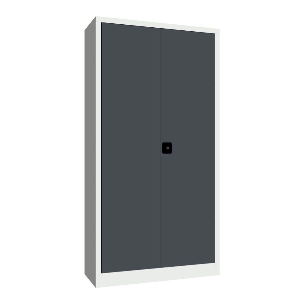 Produktabbildung Nr. 1: PAVOY Großraum-Flügeltürschrank, 4 Fachböden, HxBxT 1.950 x 1.000 x 600 mm, anthrazitgrau, lichtgrau