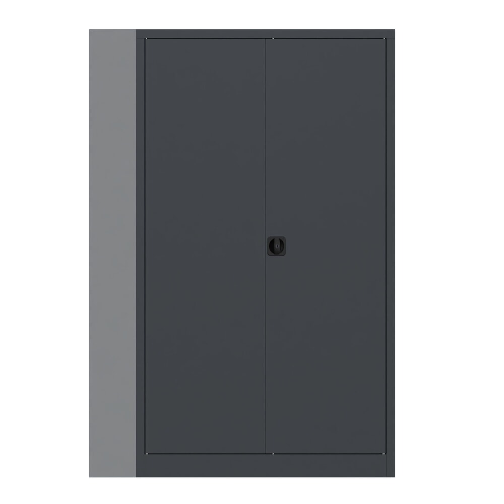 Produktabbildung: PAVOY Großraum-Flügeltürschrank, 4 Fachböden, HxBxT 1.950 x 1.200 x 600 mm, anthrazitgrau, anthrazitgrau