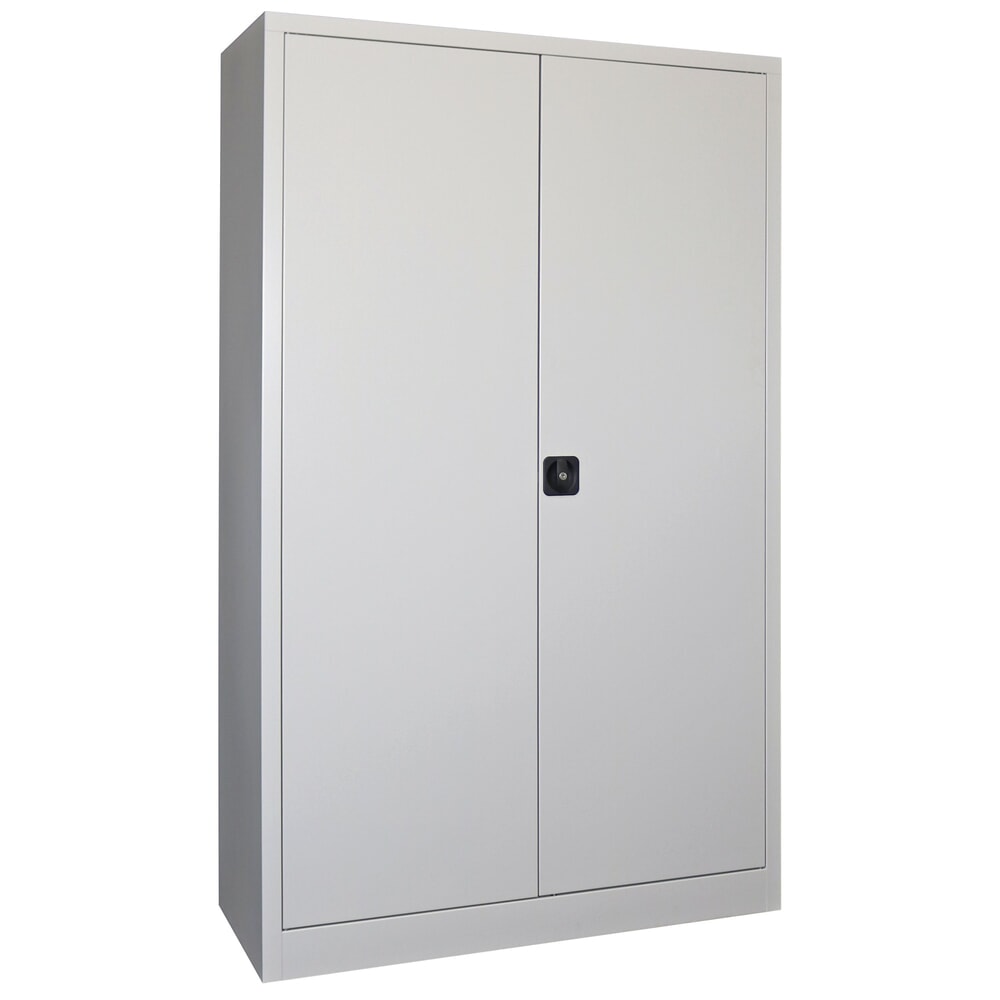Produktabbildung: PAVOY Großraum-Flügeltürschrank, 4 Fachböden, HxBxT 1.950 x 1.200 x 600 mm, lichtgrau, lichtgrau