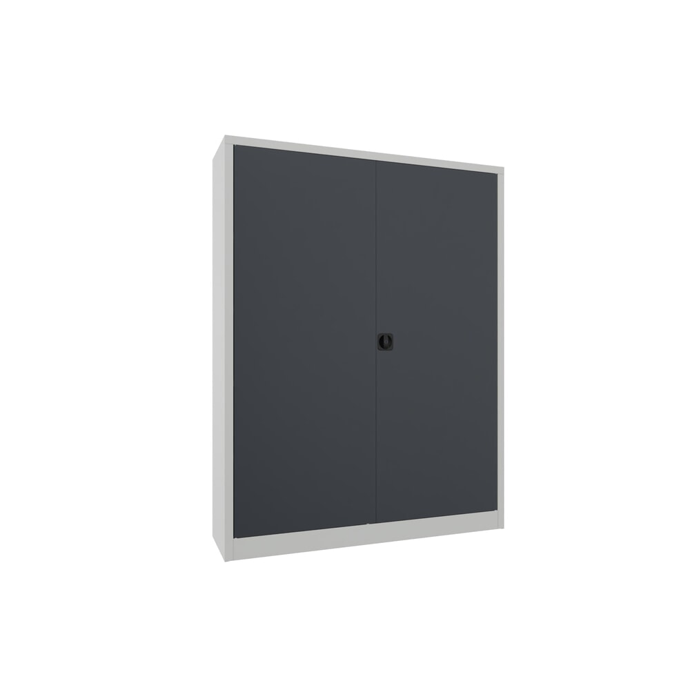 Produktabbildung Nr. 1: PAVOY Großraum-Flügeltürschrank, 4 Fachböden, HxBxT 1.950 x 1.500 x 400 mm, anthrazitgrau, lichtgrau