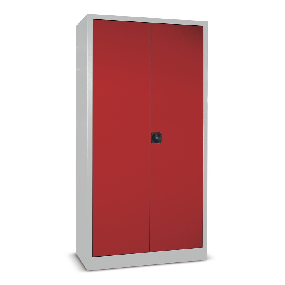 Produktabbildung Nr. 2: PAVOY Großraum-Flügeltürschrank, 4 Fachböden, HxBxT 1.950 x 1.200 x 600 mm, feuerrot, lichtgrau