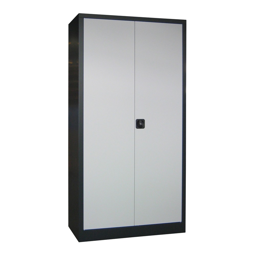 Produktabbildung Nr. 2: PAVOY Großraum-Flügeltürschrank, 4 Fachböden, HxBxT 1.950 x 1.200 x 600 mm, anthrazitgrau, lichtgrau