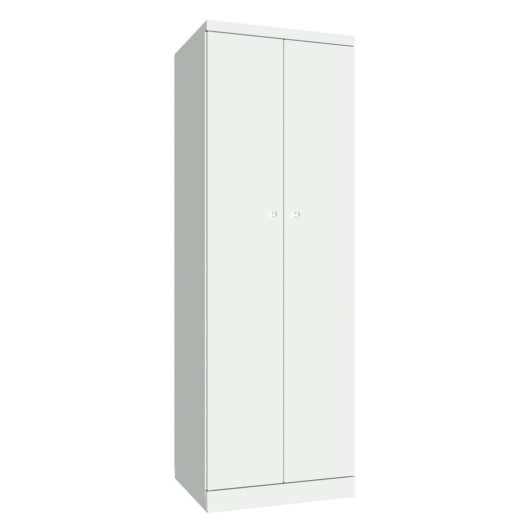 Produktabbildung Nr. 2: PAVOY Kleiderspind mit aufschlagenden Türen, HxBxT 1.800 x 600 x 500, einzeln verschließbar, lichtgrau, lichtgrau