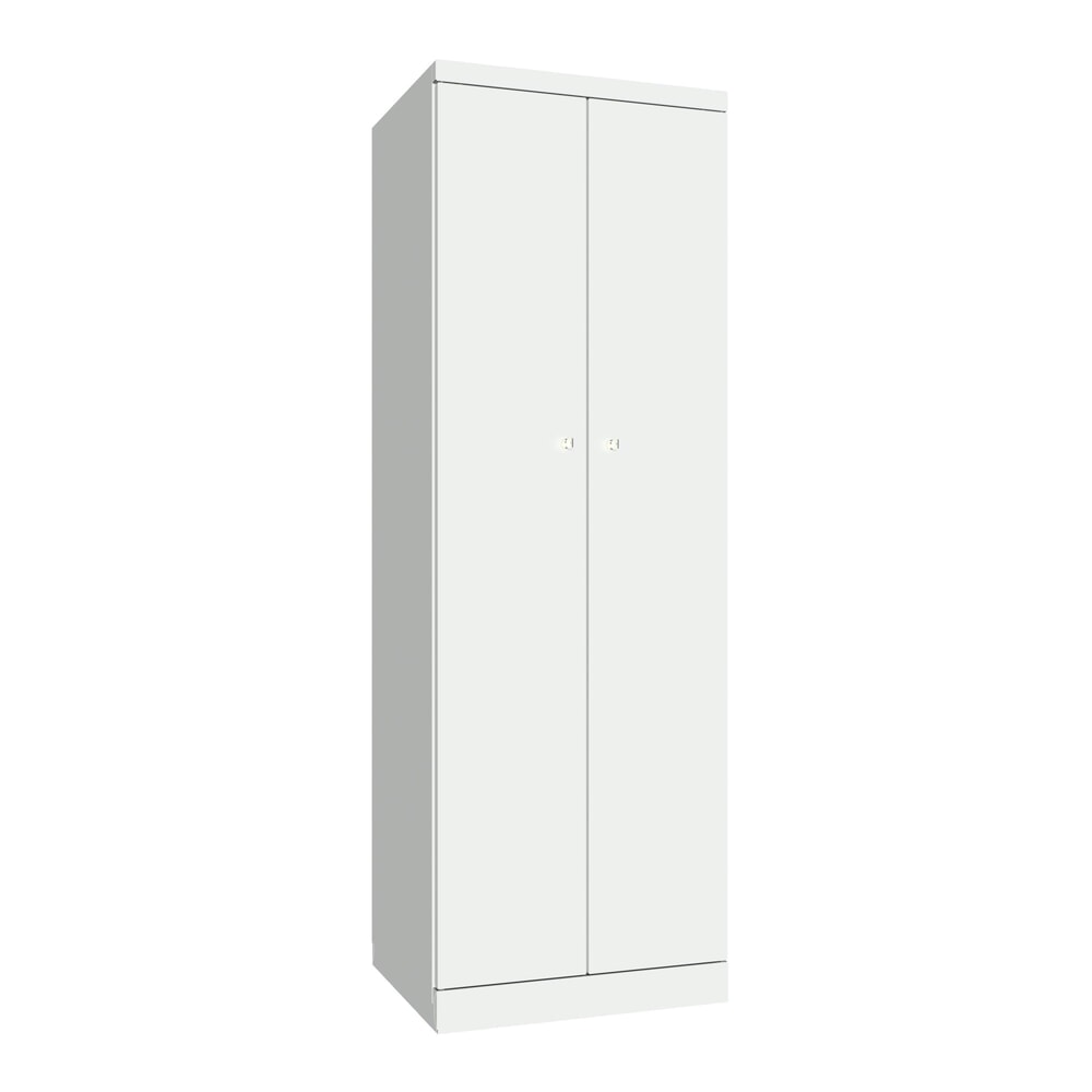 Produktabbildung: PAVOY Kleiderspind mit aufschlagenden Türen, HxBxT 1.800 x 600 x 500, einzeln verschließbar, lichtgrau, lichtgrau