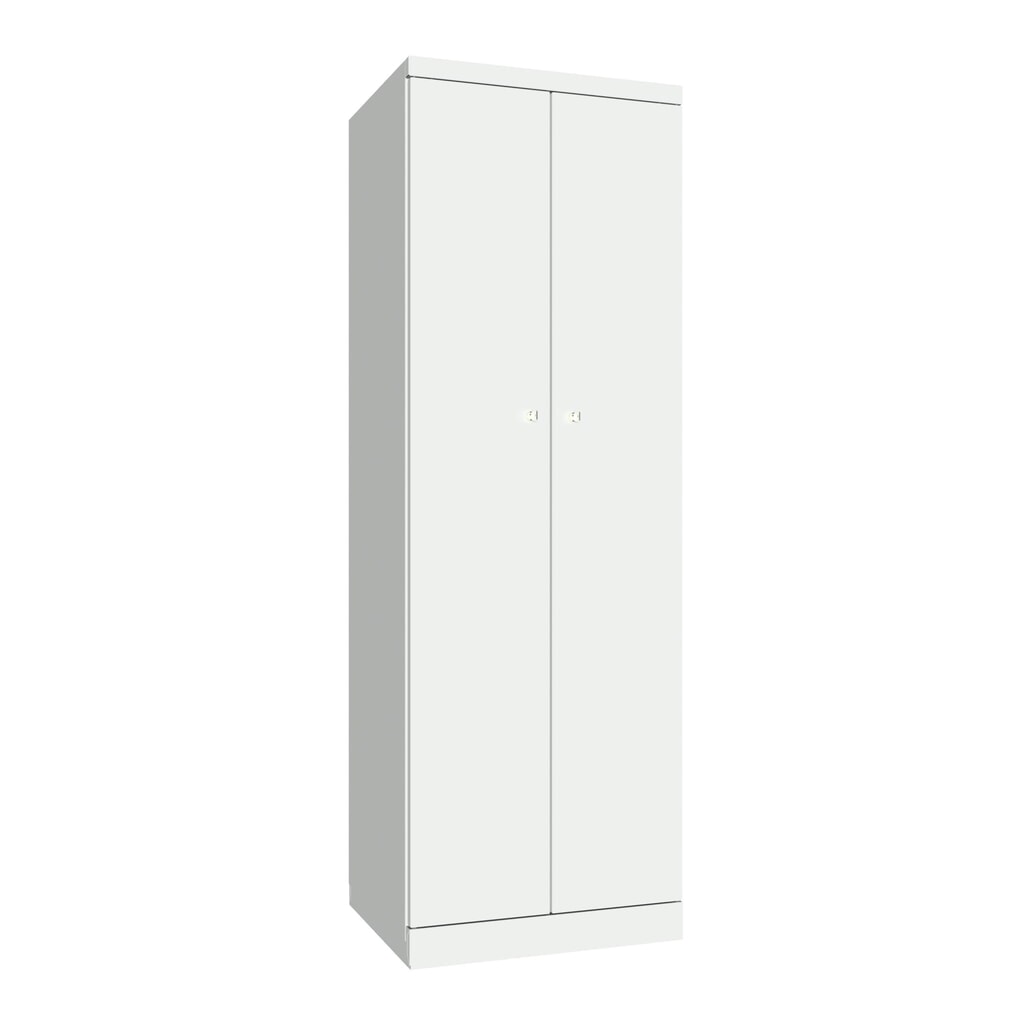Produktabbildung Nr. 1: PAVOY Kleiderspind mit aufschlagenden Türen, HxBxT 1.800 x 600 x 500, einzeln verschließbar, lichtgrau, lichtgrau