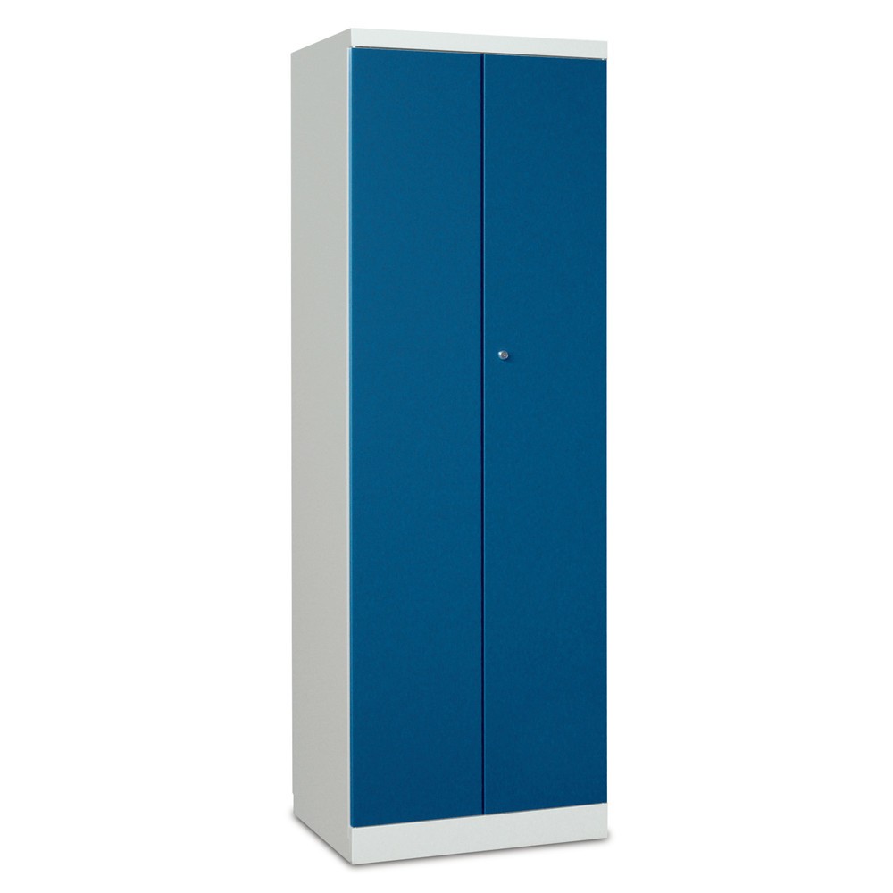 Produktabbildung Nr. 2: PAVOY Kleiderspind mit aufschlagenden Türen, HxBxT 1.800 x 600 x 500, gemeinsam verschließbar, enzianblau, lichtgrau
