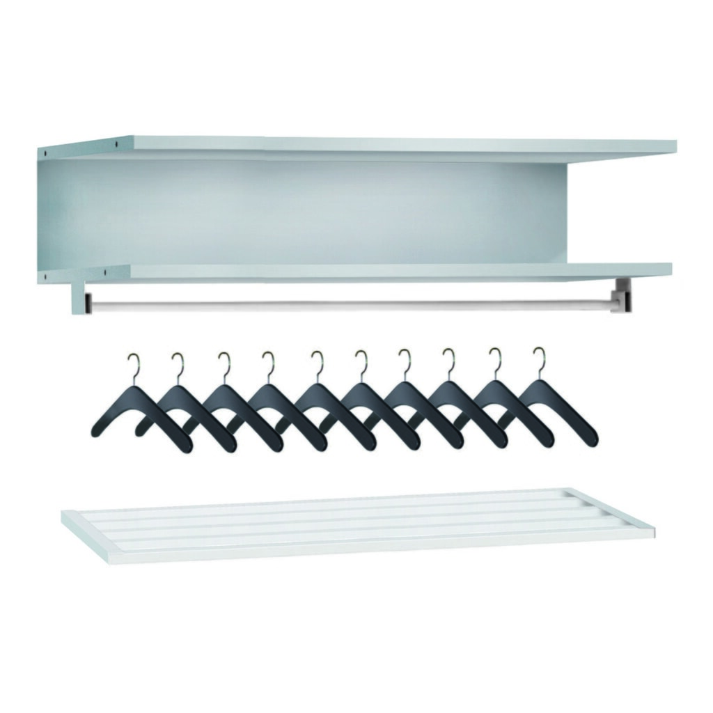 Produktabbildung: PAVOY Kleiderspind-Set für Schließfachspind, 10 Ablagestellen, Breite 900 mm