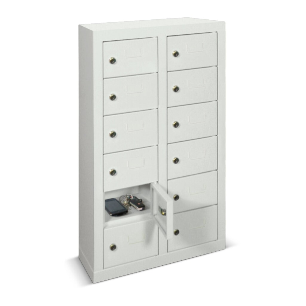 PAVOY Kleinfachschrank, 12 Fächer, HxBxT 815 x 460 x 200 mm, mit Etikettenrahmen, lichtgrau, lichtgrau Produktabbildung Nr. 2: PAVOY Kleinfachschrank, 12 Fächer, HxBxT 815 x 460 x 200 mm, mit Etikettenrahmen, lichtgrau, lichtgrau