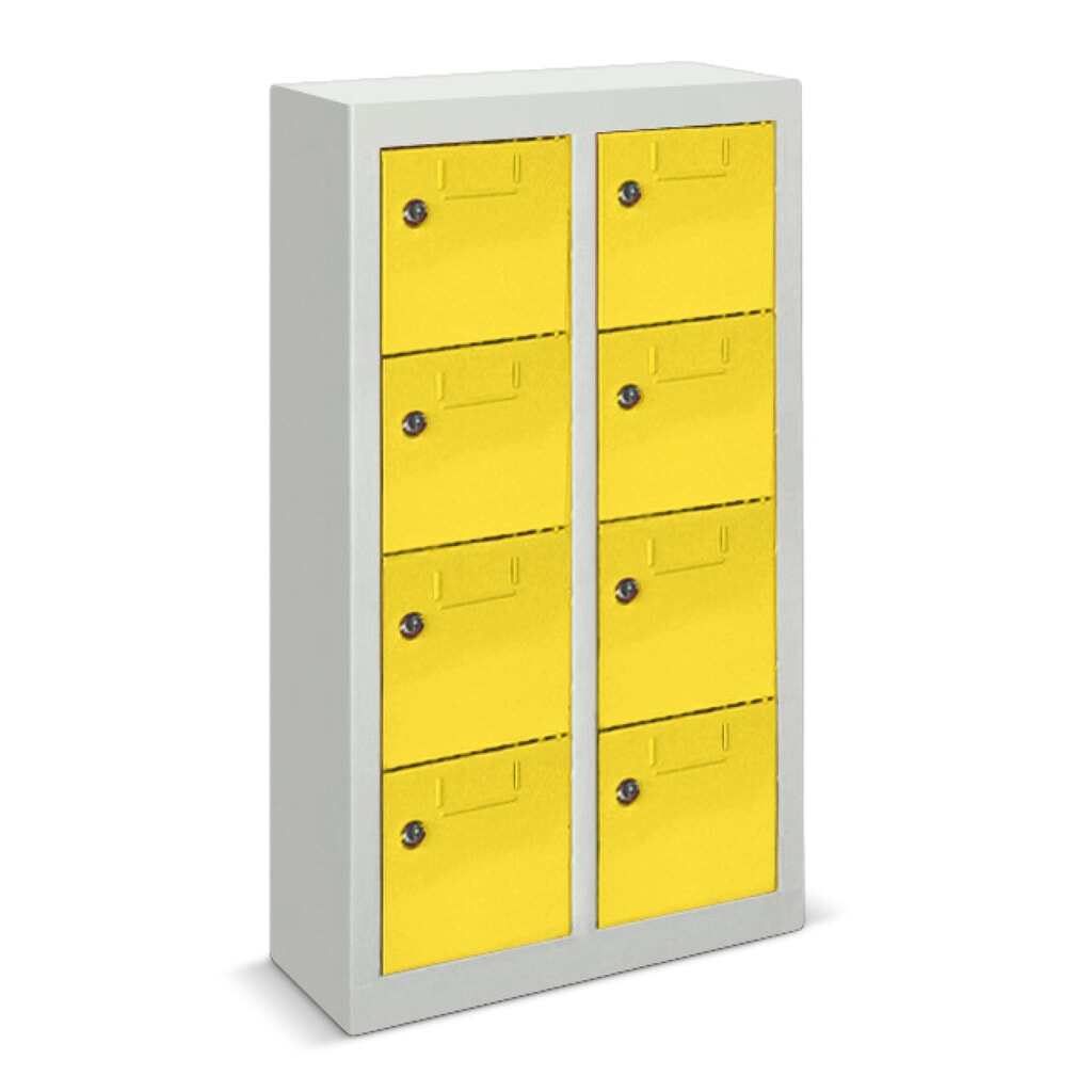 Produktabbildung Nr. 1: PAVOY Kleinfachschrank, 8 Fächer, HxBxT 815 x 460 x 200 mm, lichtgrau, lichtgrau