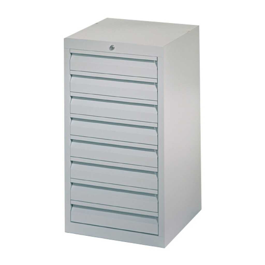 Produktabbildung Nr. 6: PAVOY Leichter Schubladenschrank, Gleitführung, Schubladen 2x100 + 3x200 mm, Breite 500 mm, anthrazitgrau, lichtgrau