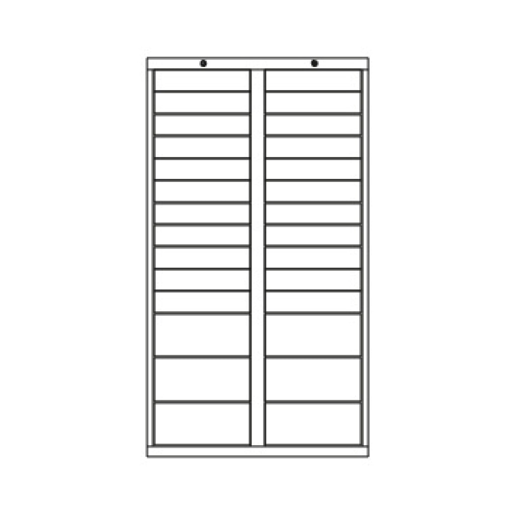 PAVOY Leichter Schubladenschrank, Gleitführung, Schubladen 30x100 + 2x200 mm, Breite 1.000 mm, reinweiß, reinweiß Produktabbildung Nr. 4: PAVOY Leichter Schubladenschrank, Gleitführung, Schubladen 30x100 + 2x200 mm, Breite 1.000 mm, reinweiß, reinweiß