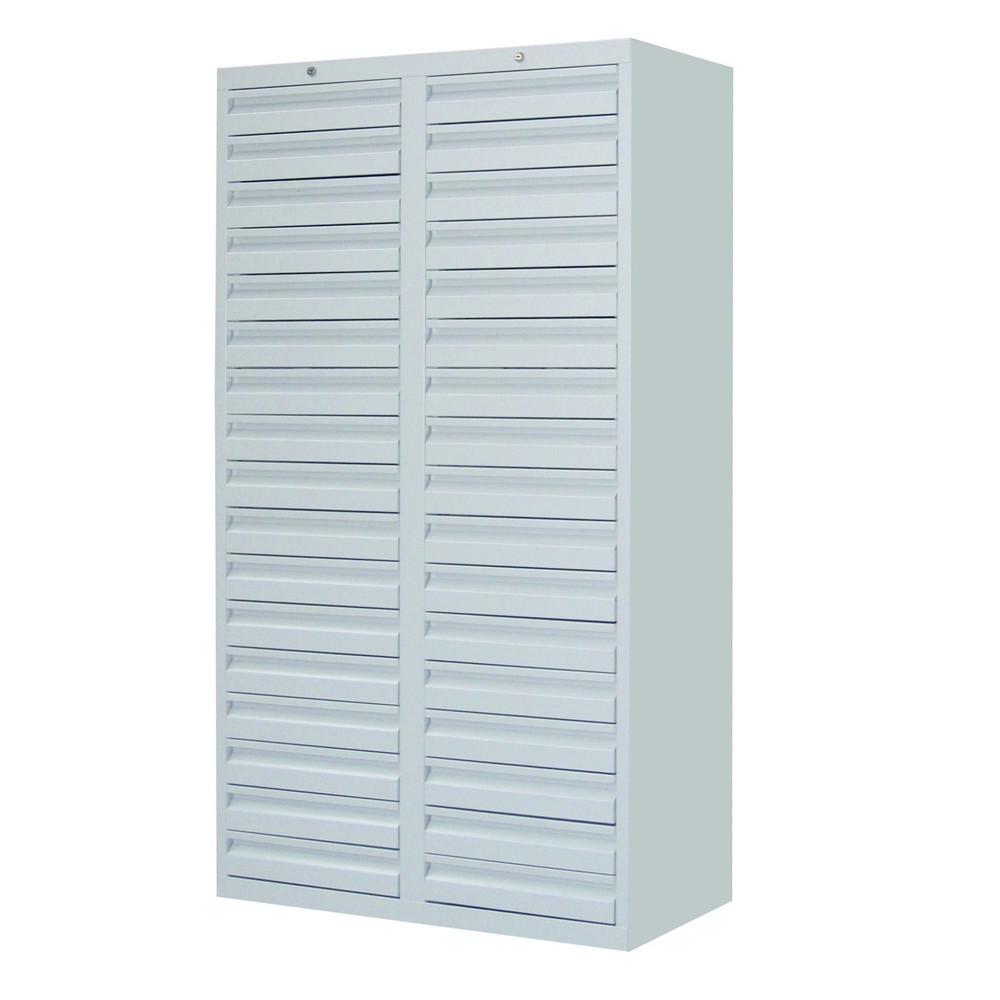 Produktabbildung Nr. 3: PAVOY Leichter Schubladenschrank, Gleitführung, Schubladen 34x100 mm, Breite 1.000 mm, lichtgrau, lichtgrau