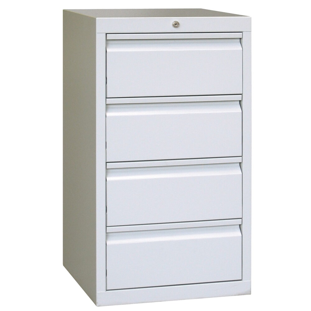 Produktabbildung: PAVOY Leichter Schubladenschrank, Gleitführung, Schubladen 4x200 mm, Breite 500 mm, lichtgrau, lichtgrau