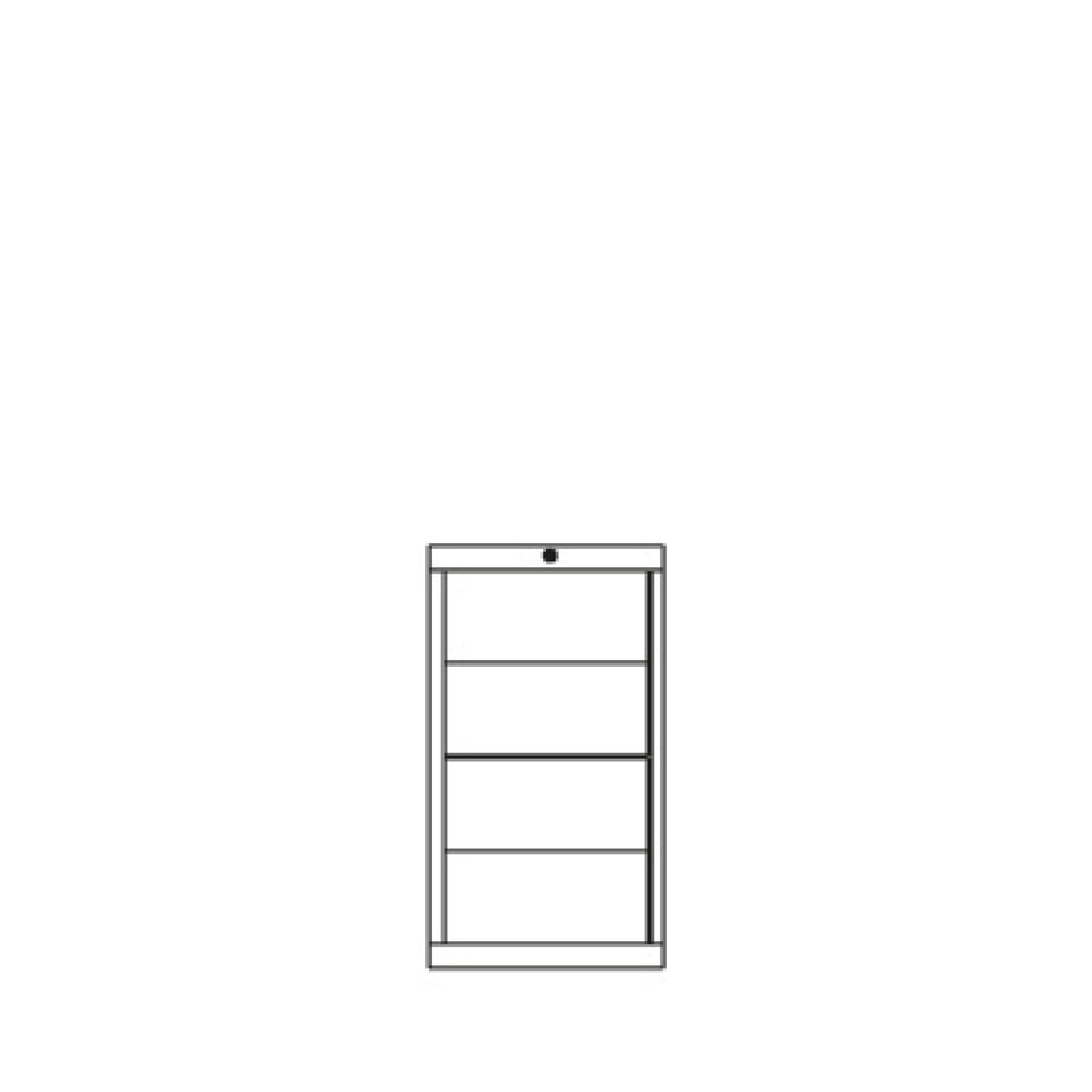 PAVOY Leichter Schubladenschrank, Gleitführung, Schubladen 4x200 mm, Breite 500 mm, anthrazitgrau, lichtgrau Produktabbildung Nr. 4: PAVOY Leichter Schubladenschrank, Gleitführung, Schubladen 4x200 mm, Breite 500 mm, anthrazitgrau, lichtgrau