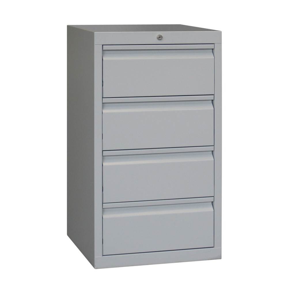 Produktabbildung Nr. 2: PAVOY Leichter Schubladenschrank, Gleitführung, Schubladen 4x200 mm, Breite 500 mm, lichtgrau, lichtgrau