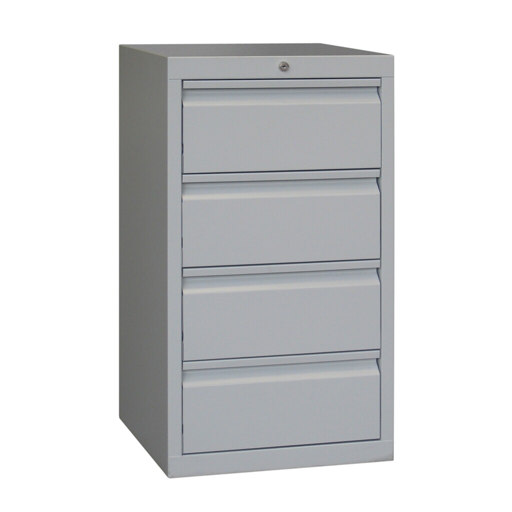 PAVOY Leichter Schubladenschrank, Gleitführung, Schubladen 4x200 mm, Breite 500 mm, anthrazitgrau, lichtgrau Produktabbildung Nr. 2: PAVOY Leichter Schubladenschrank, Gleitführung, Schubladen 4x200 mm, Breite 500 mm, anthrazitgrau, lichtgrau