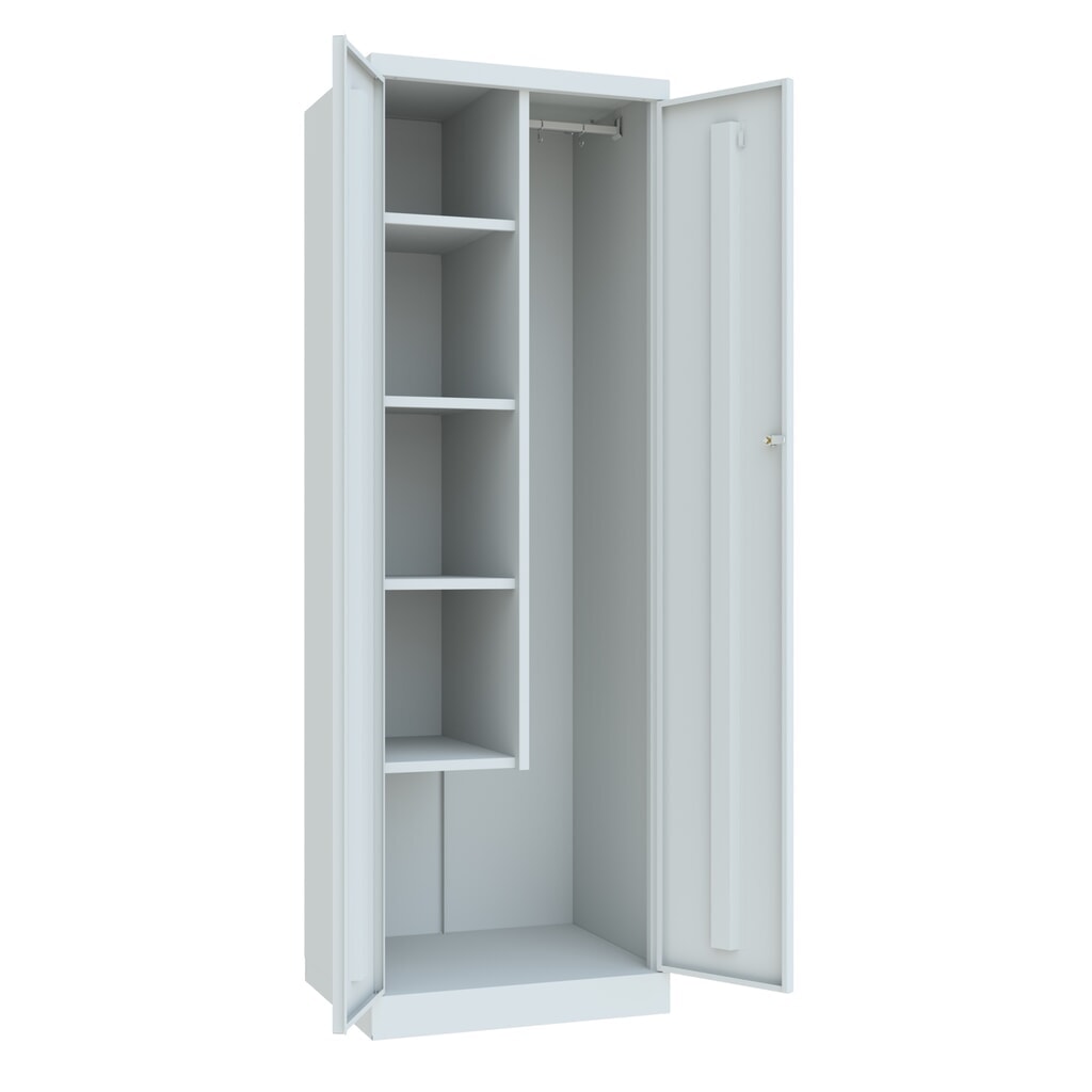 Produktabbildung Nr. 3: PAVOY Putzmittelschrank, HxBxT 1.800 x 600 x 500 mm, lichtgrau, lichtgrau