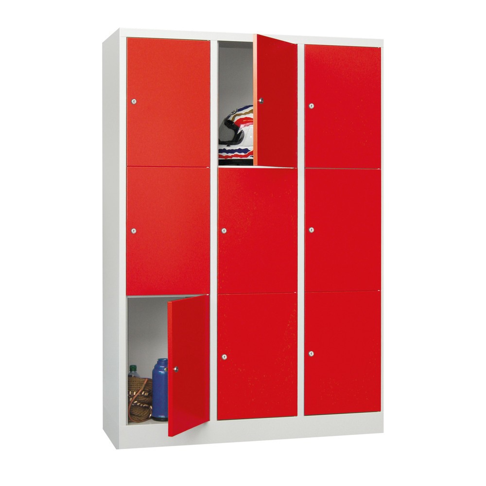 Produktabbildung: PAVOY Schließfachschrank, 3 x 2 Fächer, HxBxT 1.850 x 900 x 500 mm, reinweiß, reinweiß