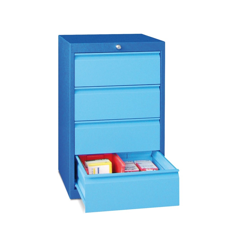 Produktabbildung Nr. 2: PAVOY Schubladenschrank, Höhe 800 mm, Schubladen 4x175 mm, Breite 500 mm, reinweiß, reinweiß