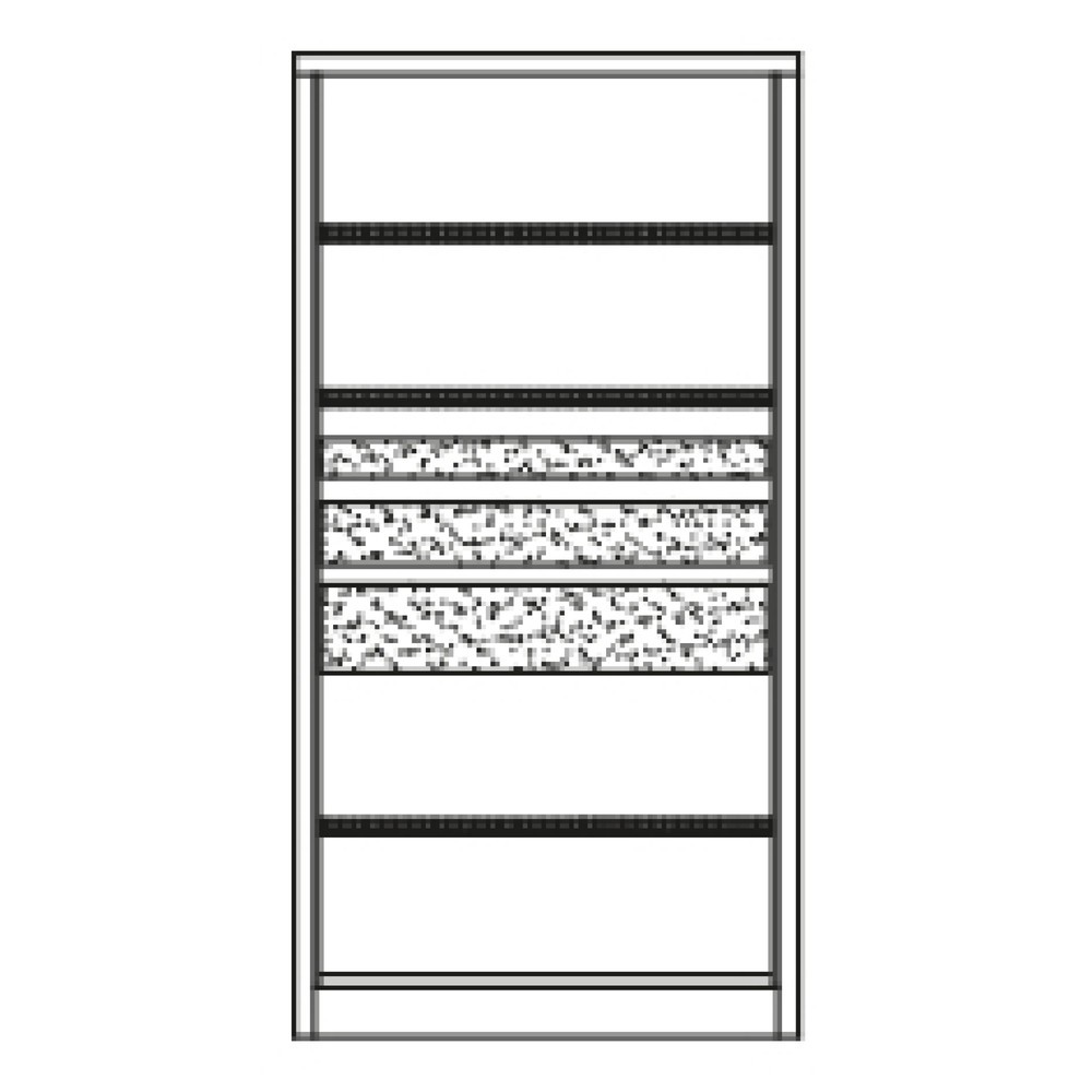 Produktabbildung Nr. 6: PAVOY Schwerlastschrank Premium, 3 Fachböden + Schubladen 1x75 + 1x125 + 1x175 mm, anthrazitgrau, lichtgrau
