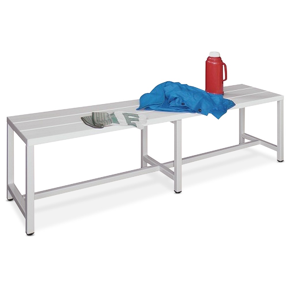 Produktabbildung: PAVOY Umkleidesitzbank, Länge 1.500 mm, ohne Schuhrost, anthrazitgrau