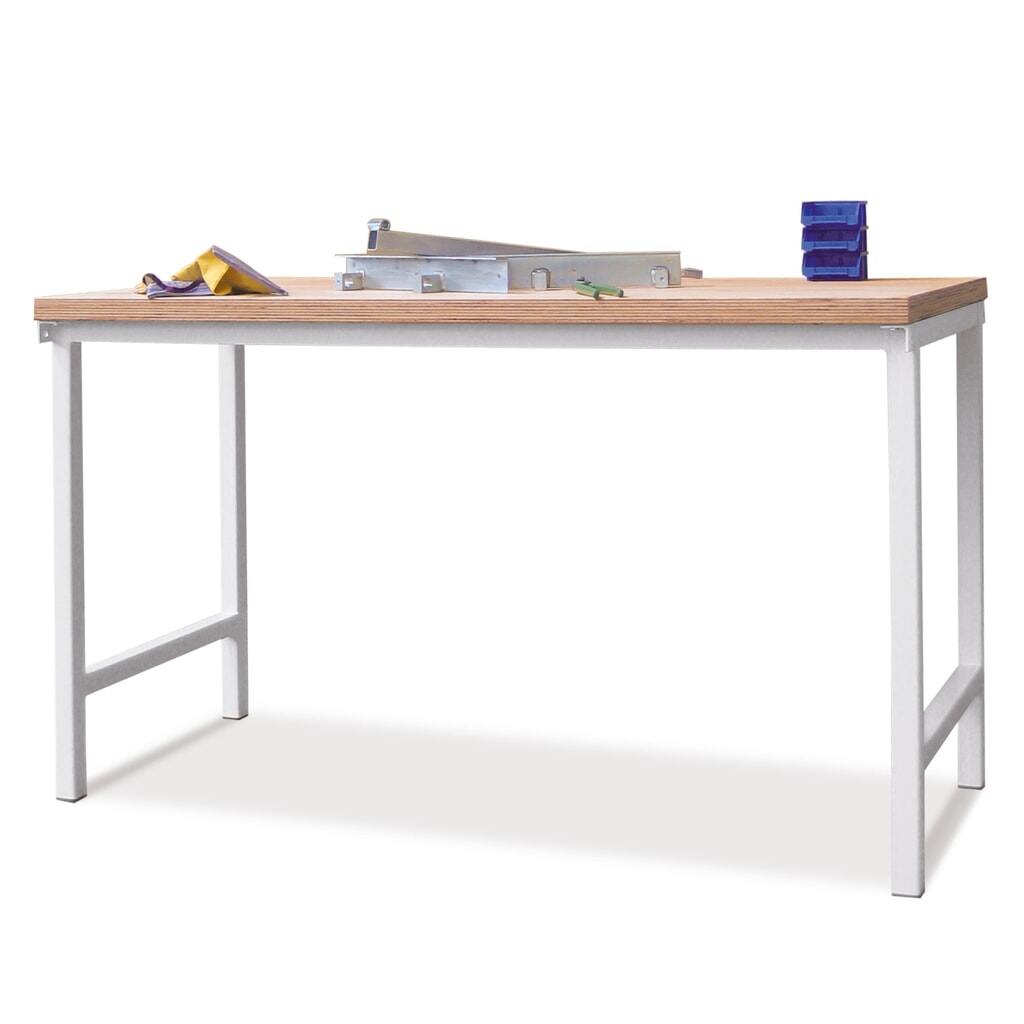 PAVOY Werktisch, HxBxT 900 x 2.000 x 700 mm, lichtgrau Produktabbildung Nr. 1: PAVOY Werktisch, HxBxT 900 x 2.000 x 700 mm, lichtgrau