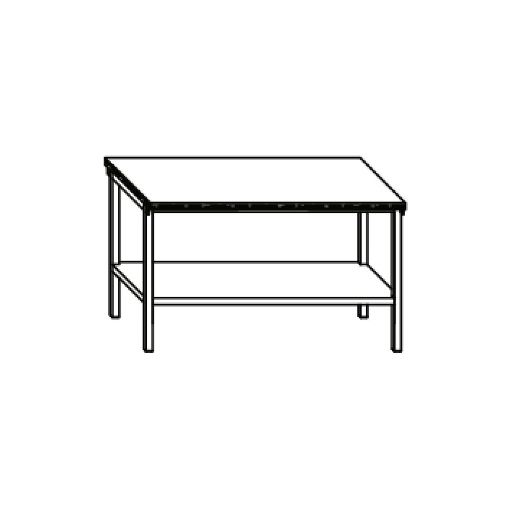 Produktabbildung Nr. 3: PAVOY Werktisch mit Ablageboden, HxBxT 900 x 1.500 x 700 mm, lichtgrau