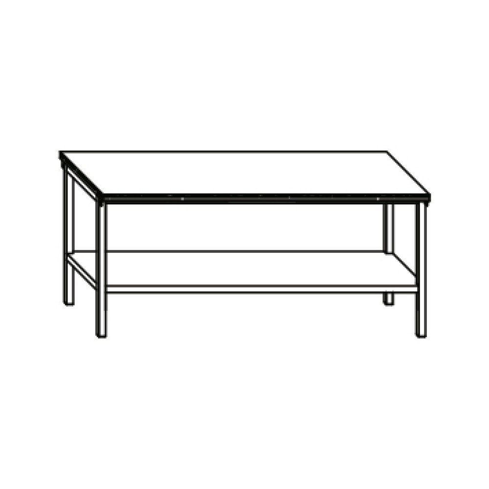 Produktabbildung Nr. 3: PAVOY Werktisch mit Ablageboden, HxBxT 900 x 2.000 x 700 mm, enzianblau