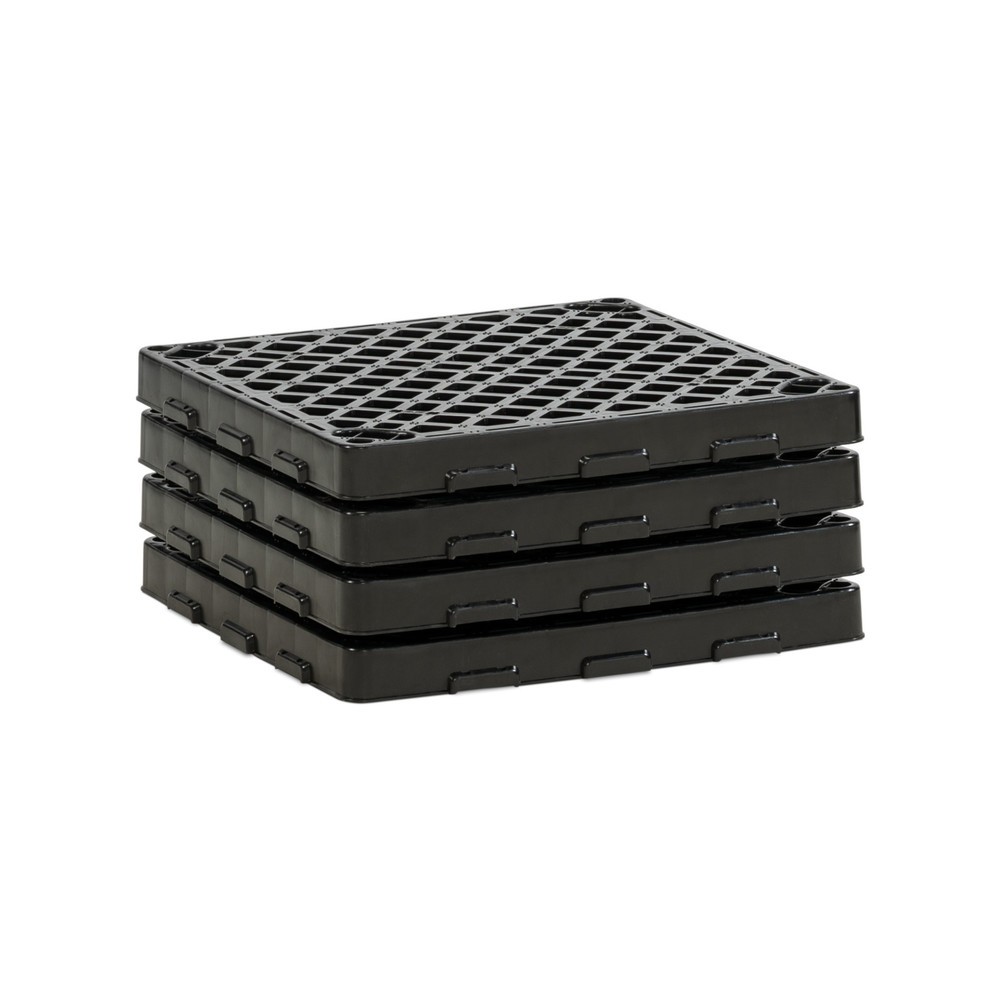 Produktabbildung: PE-Gitterrost für CEMO Palettenauffangwanne 220/4, 400/4, 600 x 600 mm (4x)