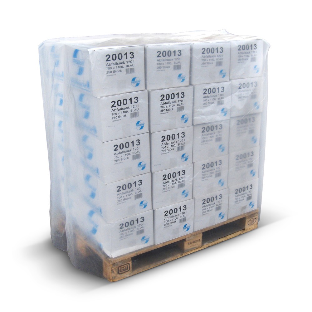 Produktabbildung: PE-Schrumpffolie, Hauben, HxBxT 1.200 x 1.250 x 850 mm