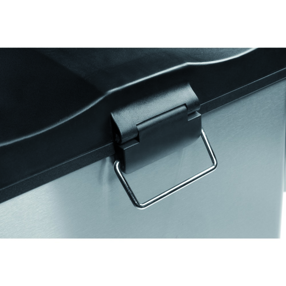 Produktabbildung Nr. 3: Pedal-Abfallsammler Rejoice Recycling, 2 x 12 l, Edelstahl matt