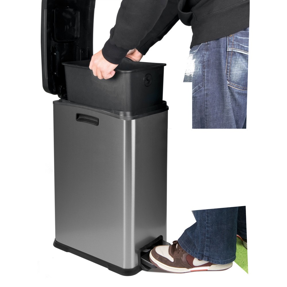 Produktabbildung Nr. 6: Pedal-Abfallsammler Rejoice Step Bin 30 l, Edelstahl matt