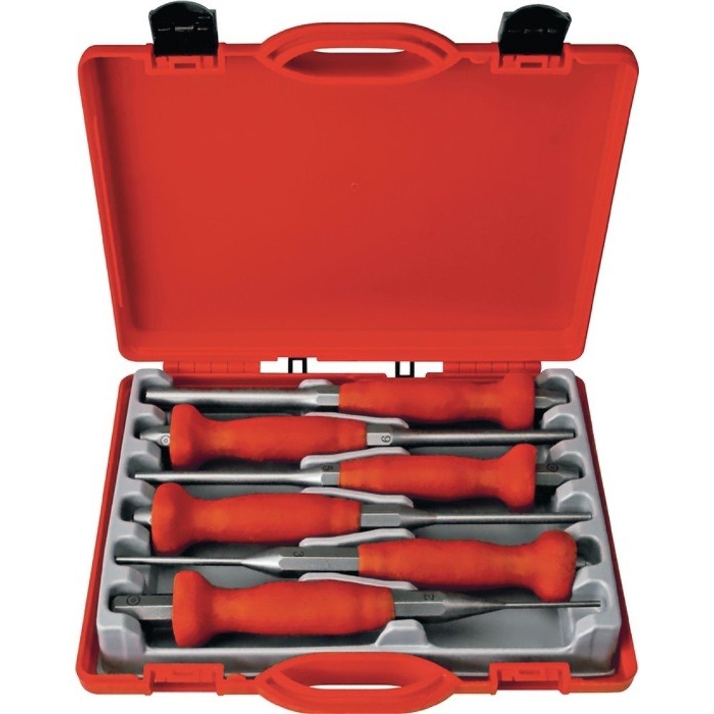 Produktabbildung: PEDDINGHAUS Splintentreibersatz 6tlg.2-3-4-5-6-8mm Ku.-Box