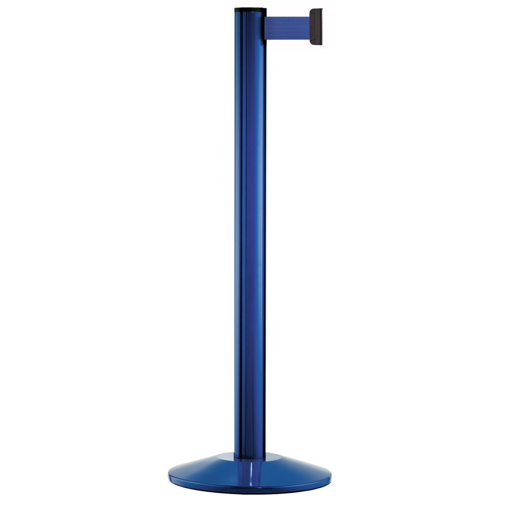 Produktabbildung: Personen-Leitsystem Classic, Ständer blau, Gurtfarbe blau