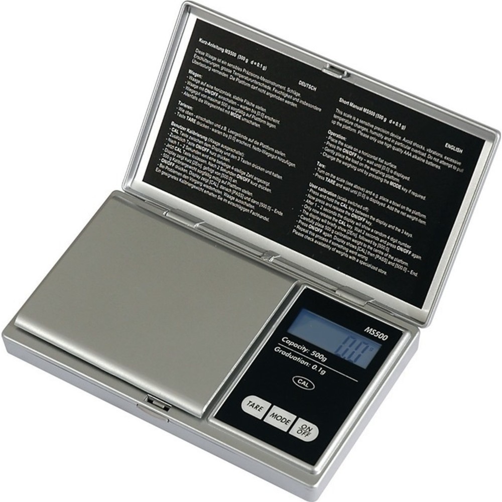 Produktabbildung: PESOLA Taschenwaage Robust LCD, 500 g