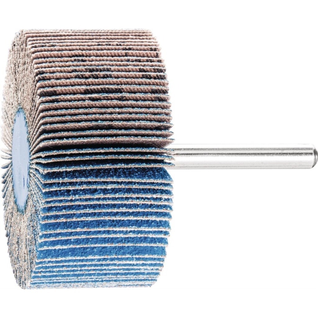PFERD Fächerschleifer Z-COOL Ø30xH20mm K.60mm Korund Schaft-D.6mm Produktabbildung: PFERD Fächerschleifer Z-COOL Ø30xH20mm K.60mm Korund Schaft-D.6mm