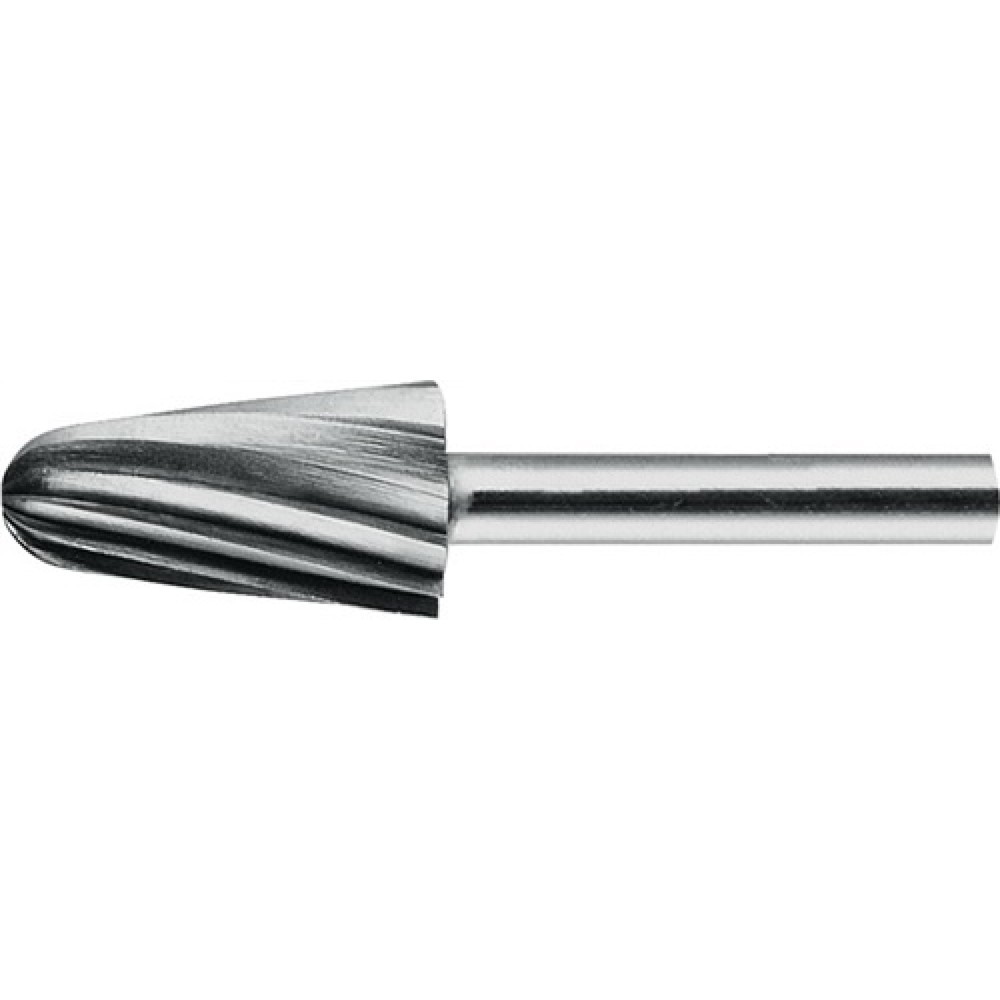 Produktabbildung: Frässtift Form L1630 D.16mm Kopf-L.30mm Schaft-D.6mm HSS Verz.Alu PFERD