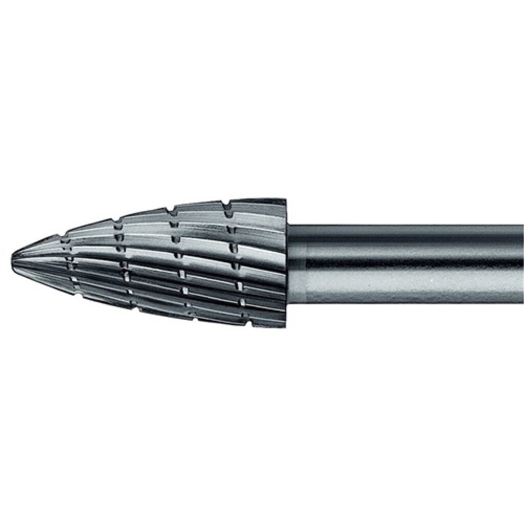 Produktabbildung: Frässtift Form SPK D.6mm Kopf-L.18mm Schaft-D.6mm HSS Verz.3 PFERD