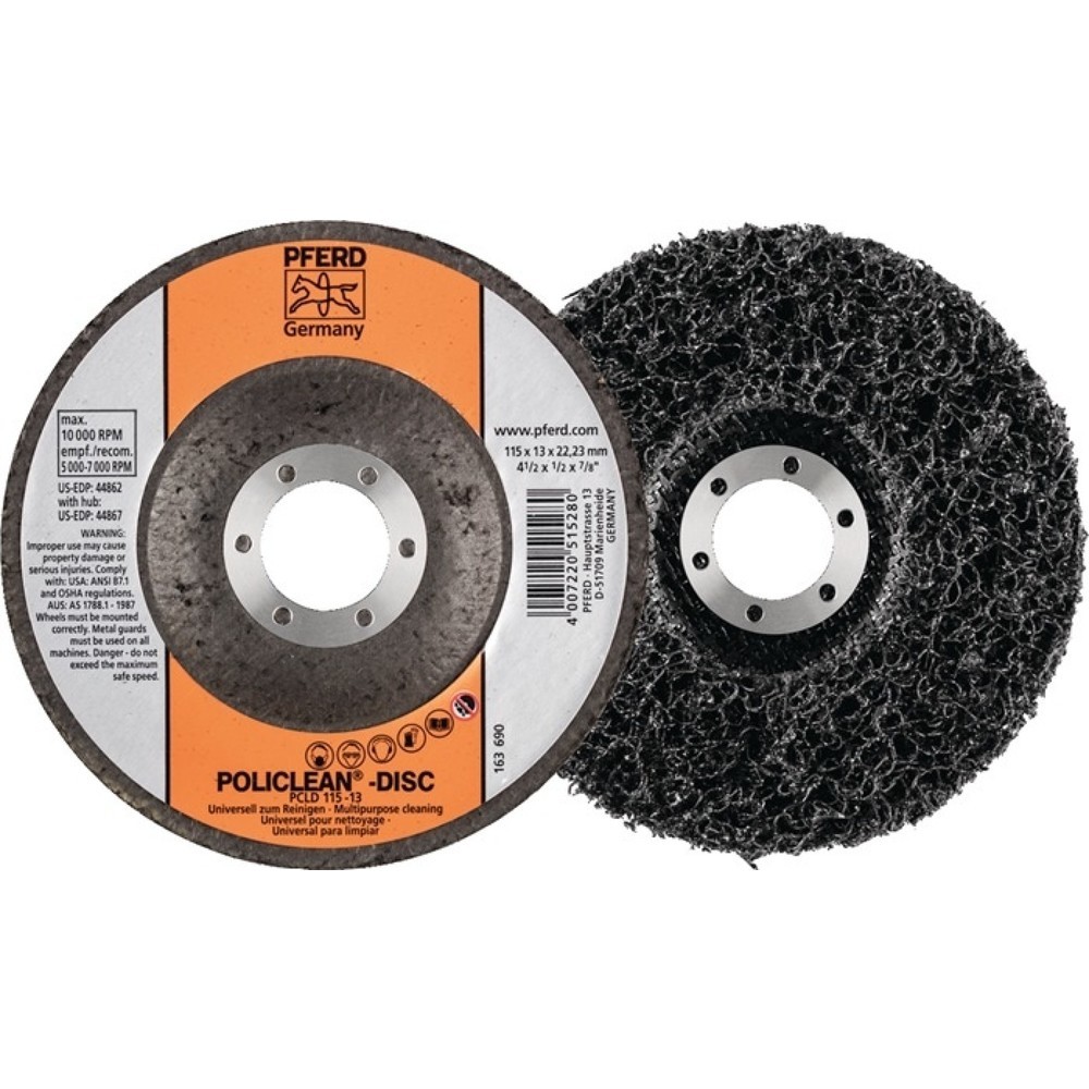 Produktabbildung: PFERD Grobreinigungsscheibe POLICLEAN Ø115x13mm Bohr.22,23mm