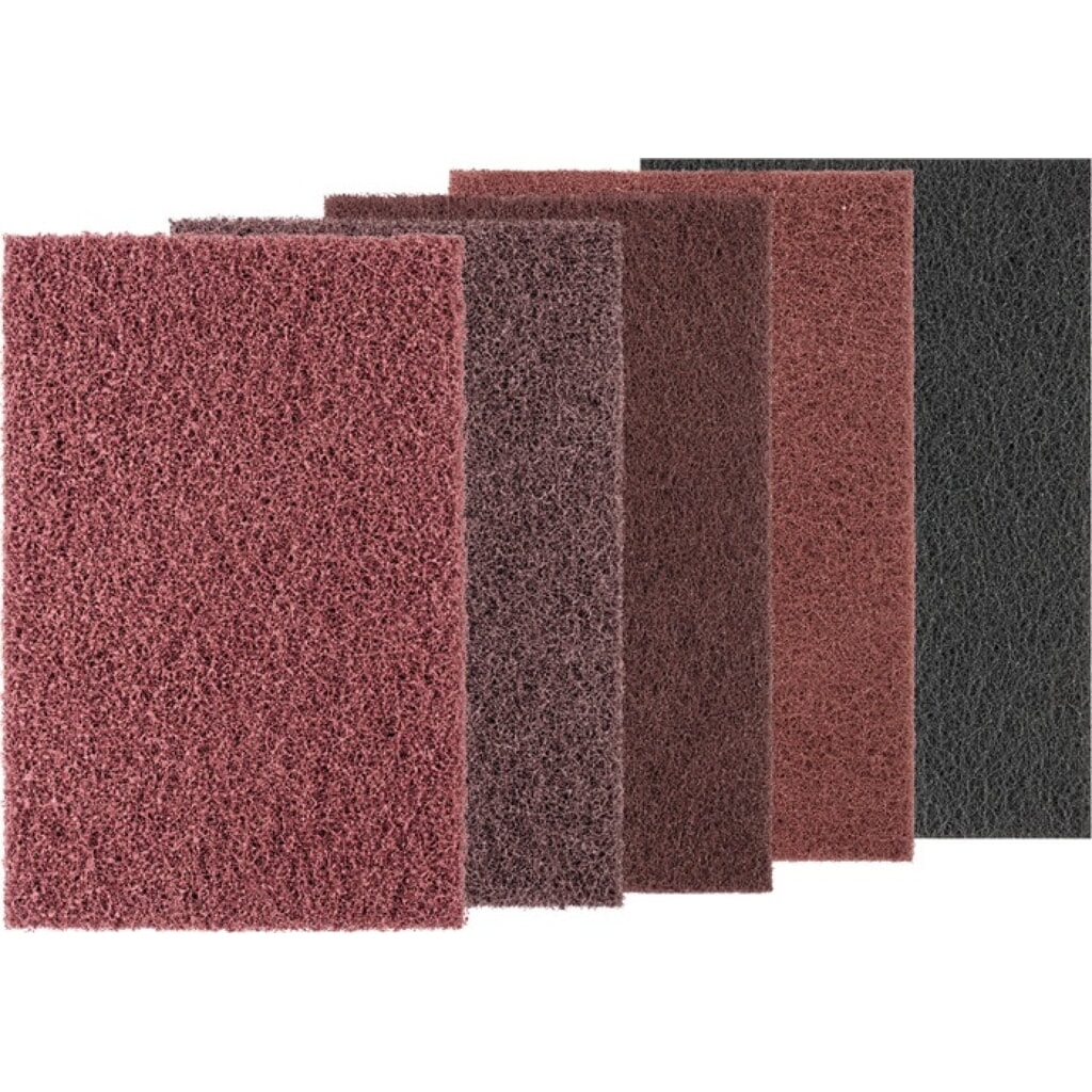 Produktabbildung: PFERD Handpad POLINOX L224xB154mm mittel 180 rotbraun