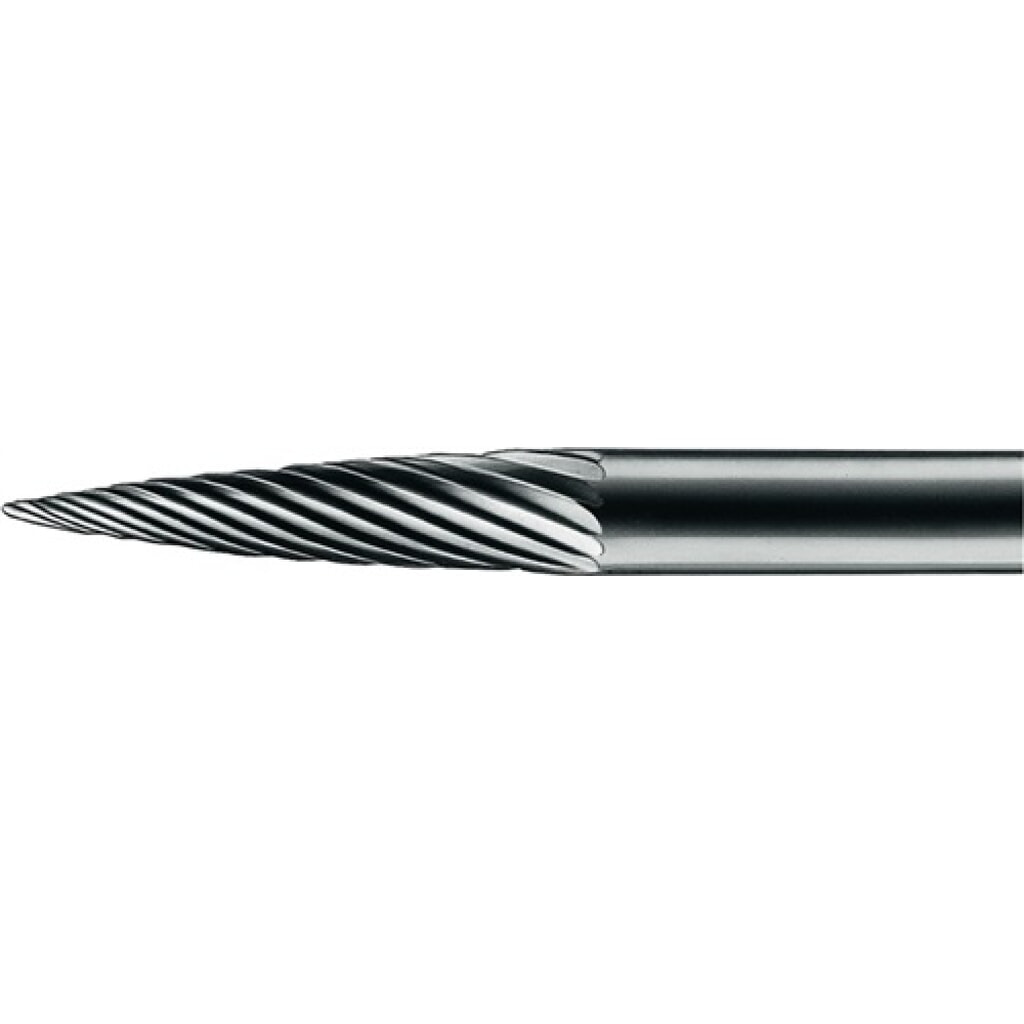 Kleinfrässtift Form K SPG D.3mm Kopf-L.13mm Schaft-D.3mm HM Verz.3 Plus PFERD Produktabbildung: Kleinfrässtift Form K SPG D.3mm Kopf-L.13mm Schaft-D.3mm HM Verz.3 Plus PFERD