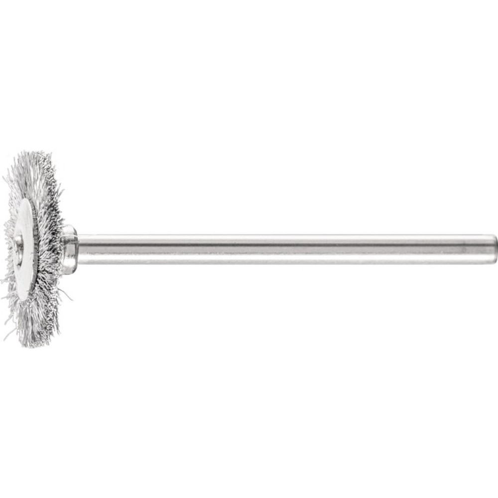 Produktabbildung: PFERD Minirundbürste RBU 1902/3 ST 0,10, Stahl, D19xB2xL5mm