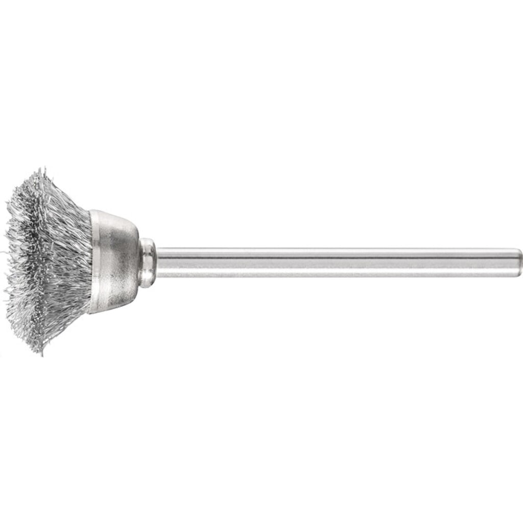 Produktabbildung: PFERD Minitopfbürste TBU 1803/3 ST 0,10, Stahl, D18xB3xL6mm