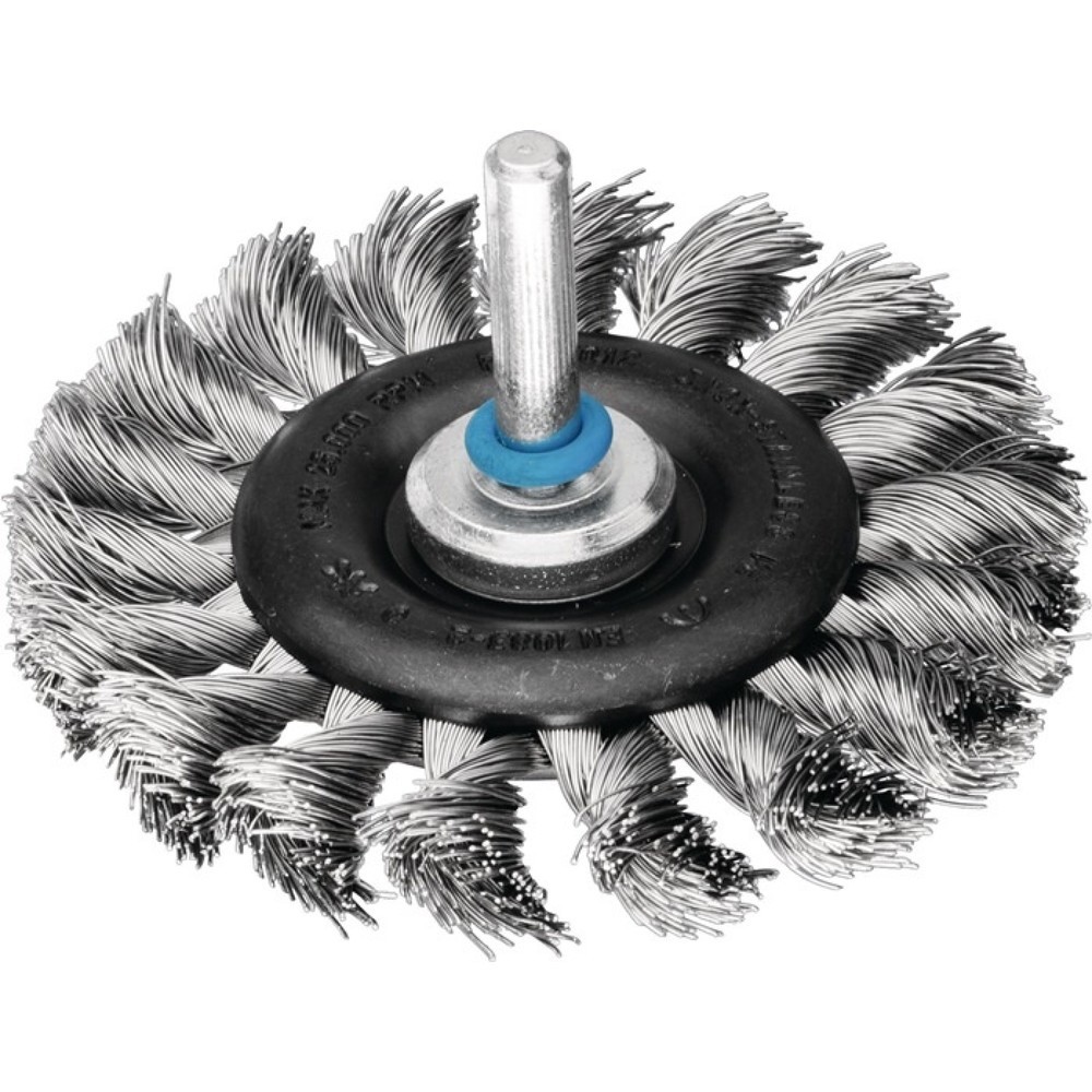 Produktabbildung: PFERD Rundbürste RBG 7012/6 INOX 0,35, VA 12 mm 25000 min-¹, Ø 70 mm 6 mm Drahtstärke 0,35 mm