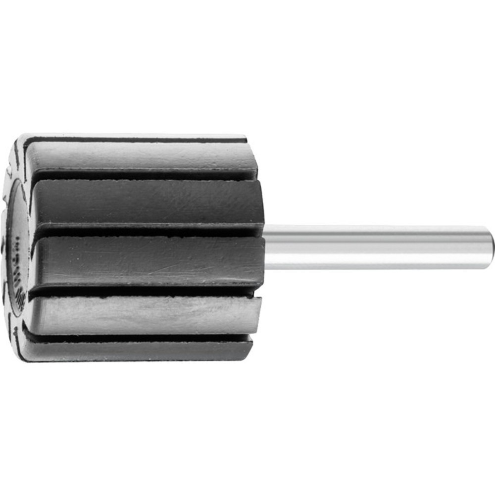 Produktabbildung: PFERD Schleifhülsenträger GK 3030/6 H, Außen-D.30mm B.30mm Härte 80 Shore A, Schaft-D.6mm Schaft-L.35mm zyl.