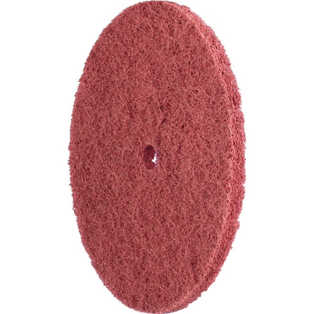 PFERD Schleifvliesscheibe POLINOX D.150mm 280 braun Bohr.13mm Produktabbildung: PFERD Schleifvliesscheibe POLINOX D.150mm 280 braun Bohr.13mm